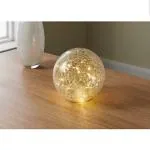 My Party Suppliers Battery Operated Clear Crackle Ball LED Light Glass Balls for Party Decoration