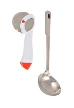 FIRST FRONT Stainless Steel Apex Pizza Cutter With Stainless Steel Chamcha Spoons and (Multicolour, Pack of 2)