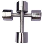 Body Maxx Stainless Steel Chrome Dumbells Sets 7.5 Kg (Set Of 2)