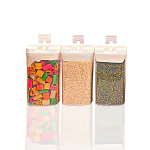 Posh Plasticware Snap Lock Square Plastic Kitchen Containers