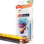 Deli EC00700 Water Colored Pencils, Set of 12, Assorted, Pack of 2