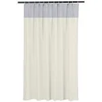Kuber Industries AC Curtain | PVC Hospital Bed Curtain | Curtains for Hospital | Curtain for Bathroom | Window Blackout Curtain | Shower Curtain with 8 Rings | 7 Feet | Cream