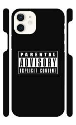 YAPZONE Parental Advisary |Designer Printed Hard Back Cover for Apple iPhone 12 Premium & Attractive Case for Your Smartphone