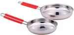 Neervika Copper Bottom Fry Pan 2 Pcs Set - Size 10 No & 11 No - wire handle. Fry Pan 22 cm diameter 10 L, 1.5 L capacity (Stainless Steel)