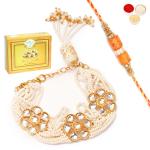 Jaiccha-RM-260 Bhaiya Bhabhi Rakhi with 400 gms of Soan Papdi