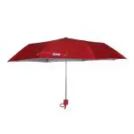 ORANGE 3 Fold Mono Silver Manual Opening Umbrella|Colour:-RED