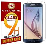 Kite Digital Samsung S6 Premium Tempered Glass Screen Protector Slim 9H Hardness 2.5D