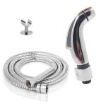 Thoisewelt Silver Acrylonitrile Butadiene Styrene Faucet Jet Spray Hand Shower With Tube Hook