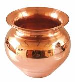 A1 EssAncial Copper Kumkuma Kalash Handmade | Tambe Ka Lota for Drinking Water | Copper Lota for Diwali, Pooja, Festival, Home (Pack Of 1)