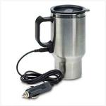 Urvi Kitchenware Steel 12 V Car Charging Travel Mug (450 ml) With Cigarette Lighter
