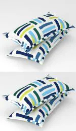 Gharsaaz Multicolor Printed Polycotton Pillow Covers Set of 4