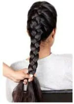 Cosmic Women and Girl Natural Brown Synthetic Fiber Paranda Choti Hair Extension