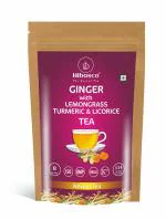 Ginger with Turmeric, Lemongrass, & Licorice Tea - 227 gm, Loose Herbal Tea I Naturally Little Sweet, Aromatic, & Spicy I Relaxing & Refreshing Mind I No additives, No preservative, Non GMO