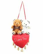 Tickles Polyester CoUple Teddy Lightweight Stuffed Toy 10 cm 3M and Above