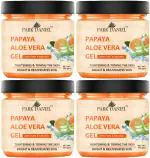 Park Daniel Papaya Aloe Vera Gel, Face Gel| Natural Ingredients Gel to Get Rid of Pimples, Acne 100 G Each (Pack Of 4) |Aloe Vera Gel|Papaya Aloe Vera Gel|Face Gel|Gel