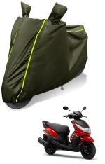 Mockhe 100% Waterproof Bike Cover for Yamaha Ray Z Coated, Dustproof UV Protection Custom Fit bike cover-(Green)