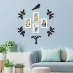 Random Family Tree Collage Photo Frames for Wall Decoration| Home and Wall Decor Framing of Photos and Picture For Living Room, Bedroom, Home, Office Set of 4 (5