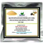 MGBN Gelatin With Avocado Powder 2 In 1 Uses For Face Mask, Hair Removal Skin Care 125 gm