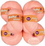 Simi Enterprise Baba Acrylic Wool, Baby Wool 4 Ply Wool Ball Hand Knitting Wool, Art Craft Soft Fingering Crochet Hook Yarn-Wbart-Id (Pack Of 10)