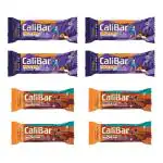 CaliBar 20g & 10g Protein Bar - Almond Choco & Roasted Coffee (Pack of 8)