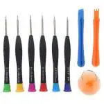 Fixkit 9 in 1 Kit 8026 mobile repairing tools kit full set Precision Screwdriver Set Multi Pocket mobile repair kit for Mobiles, Laptops, Electronics