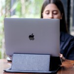 Fitizen Riser (Sleeve) Vegan Leather Ergonomic Laptop Stand (Compatible with laptops of 10