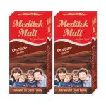 Meditek Ayurvedic Nutrients Chocolate Health Tonic Malt 400g (Pack of 2)