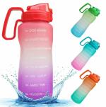 Toyshine Ultima Water Bottle Half Gallon, Time Marker 2000 ML, (Pink Purple)