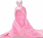 My Newborn Baby Blanket Super Soft Wrapper, Rabbit-Pink