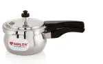 NIRLON Handi Aluminium Outer Lid Induction Base Pressure Cooker 1.5 Litrer (Silver)
