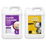 FLISKO Floor cleaner liquid blue 5Liter and yellow 5Liter for Floor cleaner Mops | Chlorine-free Disinfectant Liquid | Eco-friendly All-Surface Cleaner