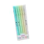 Silly Panda Creative Morandi color neutral pen box pen 6 sets stationery office supplies signature pen (Green)