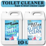kyara Dreams Toilate Cleaner 10 Liter combo with New Fragrance (5L+5L) | 10x Clean, Removes 99.9% Germs