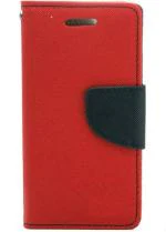 CASECRAFT Samsung Galaxy Grand Prime Red Artificial Leather Mobile Flip Cover