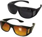 Leplion Anti-Glare Polarized Day And Night Hd Vision Motorcycle Sunglasses Goggles