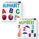 BOOKFORD My First Tiny Board Books - Set Of 2 Books - Alphabet, And Numbers For Kids