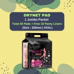 Cailin Care Day and Night Protection Sanitary Pad Sanitary Napkins (40 Pad+10 Liner | XXXL | 320mm)