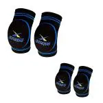 Jaspo Blue Protec 4 Knee And Elbow Safe Guards, Large Size