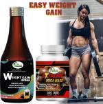 Inlazer Extreme Weight Gain Capsule [30] & Weight Gain Syrup Combo Pack, Weight Gainer Weight Gainers/Mass Gainers (200 ml, No Flavour)