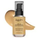 Fizzy Fern Liquid Foundation with SPF 25###Matte Finish### Lightweight###Wear 24 hr High Coverage(04 Caramel Glow)