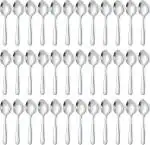 FANQEW Stainless Steel Ice-Cream Spoon Set (Pack Of 36)