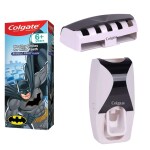 Colgate Batman Anticavity Toothpaste For Kids-80g(Bubble Fruit Flavor)+Free wall mount automatic toothpaste dispenser(2 Items in the set)