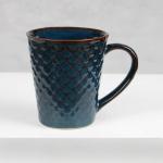 The Earth Store Microwave Safe Sea Shell Ceramic Coffee /Milk/Beverage with Handle Best Gift to Friends, Anniversary, Birthday Ceramic Coffee Mug (300 ml)