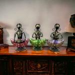 GHAR DECOR INDIA Metal Handpainted Wrought Four Musical Lady | showpieces Ladies Doll Figurine Statue Decorative Items | Show Pieces for Home Decor Stylish Living Room,