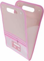 Shining Zon Vertical Expanding File Folder 13 Pockets Accordion File Folder Organizer for A4 Letter Size Paper Document Holder Organizer for School, Home, Office (36 * 24cm) (Pack Of 2 Pink Colour)