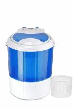 Hilton 3 kg Single-Tub Washing Machine with Spin Dryer Portable Single Tub Washer - The Laundry Alternative Portable Clothes Washer Travel Washing Machine With Spin Dryer (Blue)