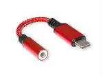 Tarkan Type C To 3.5Mm Converter Audio Jack Adapter Cable (Red)