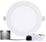 RADIENT LED 15 Watt Slim Panel Round Celing Light | White | 17 cm x 17 cm x 1 cm | Cutout 6 Inchs | 2 Years Warranty