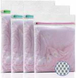 INKULTURE Mesh Laundry Bags for Cloth Washing Size Medium and Large (Set of 4) - Great for Machine Washing Bag and Garment Bag for Blouse, Hosiery, Underwear, Sweaters