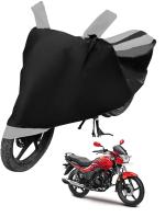 Auto Hub Bike Cover for Hero Passion X Pro , Dustproof UV Protection water resistant Custom Fit Cover-(Black-Silver )